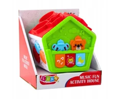 Lean Toys Interaktyvus žalias lavinamasis namelis vaikams