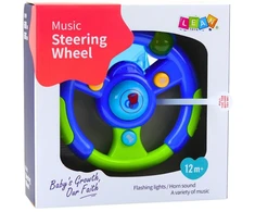 Lean Toys Interaktyvus vairas vaikams, 16 cm, šviesos ir garsai, spalvotas
