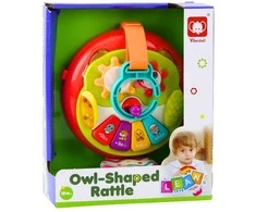 Lean Toys Interaktyvus pelėdos pakabukas su garsu ir judančiais elementais