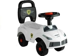 Lean Cars Paspiriama mašinėlė Lean Toys, balta