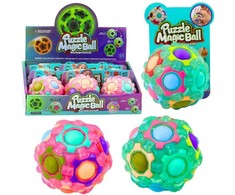 Lean Toys Šviečiantis dėlionės kamuolys 7 cm