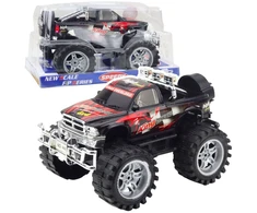 Lean Toys Visureigis žaislinis automobilis su galiniais varomaisiais ratais, 27 cm, juodai raudonas