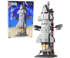 Lean Toys Kosminės Raketos Konstruktorius su Bokštu, 107 dalys