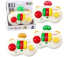 Lean Toys Vaikiška interaktyvi konsolė su spalvotais mygtukais ir melodijomis