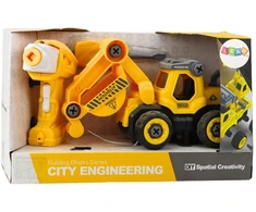 Lean Toys Dvigubas Ekskavatorius su Nuotolinio Valdymo Pultu