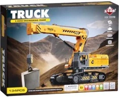 Lean Toys Nuotoliniu būdu valdomas ekskavatorius 133 dalys RC