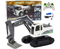 Lean Toys Nuotoliniu būdu valdomas ekskavatorius Heavy Truck 1:24 su šviesomis ir garsais