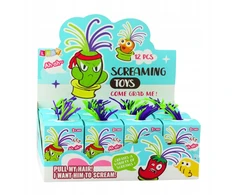 Lean Toys Interaktyvios figūrėlės Screaming Vegetables su spalvingais plaukais