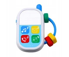 Lean Toys Muzikinių žaislų rinkinys kūdikiams: telefonas, tambūrinas, rakteliai