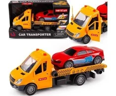 Lean Toys Vilkikas su automobilio kelyje pagalbos šviesos garsu