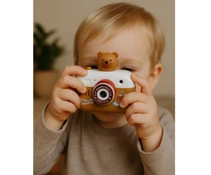 Lean Toys Interaktyvusis kapibaros fotoaparatas su projektoriumi ir garsais