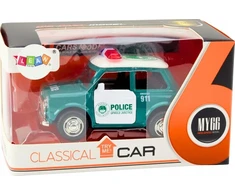 Lean Toys Klasikinis Policijos Automobilis 1:38 su Šviesomis ir Garsais