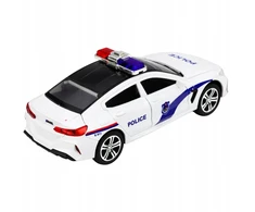 Lean Toys Policijos automobilis baltas