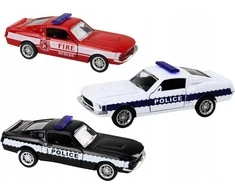 Lean Toys Mašinėlė Police Car Fire Department Privileged Vehicles 1:32 Mix