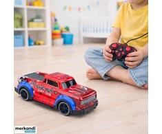 Lean Toys Nuotoliniu būdu valdomas automobilis Spider raudonas