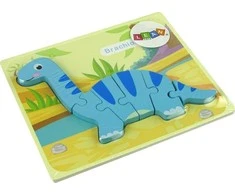 Drewniane Lean Toys Medinė delionė dinozauras
