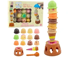 Lean Toys Žaidimas vaikams „Ledo bokštas“ su 17 detalių