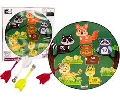 Lean Toys Magnetinė gyvūnų smiginio lenta vaikams