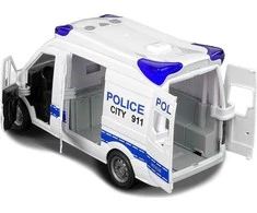 Lean Toys Policijos Radijo Automobilis su Šviesos ir Garso Efektais