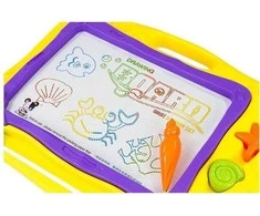 Lean Toys LeanToys jūrinė užrašų lenta + 3 antspaudai spalvingas fonas