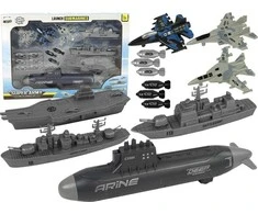 Lean Toys Karinis Žaidimų Rinkinys su Laivais ir Lėktuvais