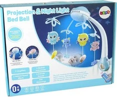 Lean Toys Vaikiška karuselė su projektoriumi ir melodijomis