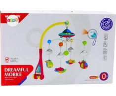 Lean Toys Vaikiška karuselė su projektoriumi ir 108 melodijomis