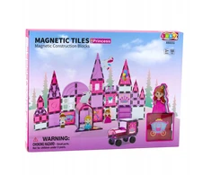 Lean Toys Magnetinis konstruktorius mergaitėms, 58 vnt.