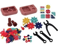 Dėlionė Lean Toys 3D Konstrukcinis Galvosūkis su Gręžtuvu