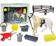 Žaislinis žirgas su priedais Lean Toys