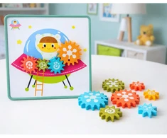 Lean Toys Dėlionė su krumpliaračiais 25 vnt.