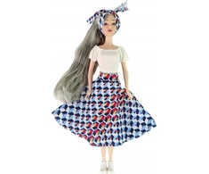 Lean Toys Lėlė Emily, 30 cm, su šviesiais plaukais ir mėlynomis akimis