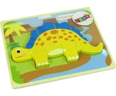 Lean Toys Medinė dėlionė Dinozauras LeanToys, 6 det.