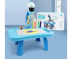 Lean Toys Mėlynas 2-in-1 mini projektorius vaikams