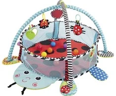 Lean Toys Žaidimų kilimėlis Konig Kids su baseinu ir kamuoliukais