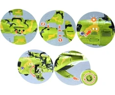 Lean Toys LeanToys Didysis karinis lėktuvas su figūrėlėmis 64 cm