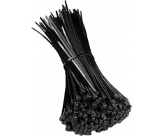 Lean Juodosios nailoninės užveržimo juostos, 100 vnt., 3,6x250 mm