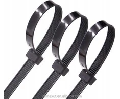 Lean Juodos nailoninės užspaudžiamos juostos, 3,6x300mm, 100 vnt.