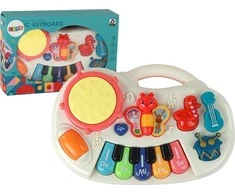 Pianinko Muzikinis fortepijonas Lean Toys vaikams, 29x19x6 cm