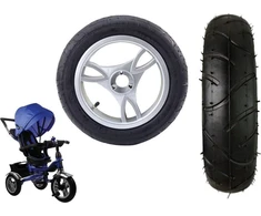 Lean Cars Priekinis plastikinis ratas PRO600 su pripučiama guma 30x8 cm