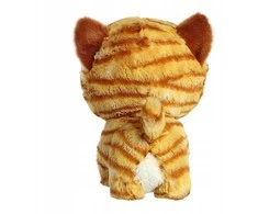 Dėlionė Lean Toys Pliušinis žaislas „Teddy Pets“ – pliušinis žaislas / glamonė katėms, imbierinis dryžuotas katinas, 17 cm