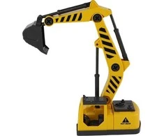 Žaislinis betono maišyklės sunkvežimis su priedais Lean Toys, geltonas, 11 d.