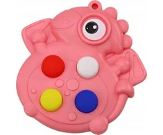 Sensorinis žaislas dinozauras Lean Toys, rožinis