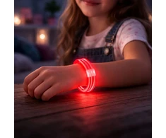 Lean Toys Trijų švytinčių lazdelės apyrankė su neoniniu švytėjimu, universalus dydis, vakarėliams, naktiniams renginiams