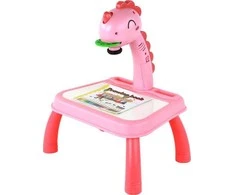 Lean Toys LeanToys Projektorius do nauki rysowania Dinozaur Rožinė