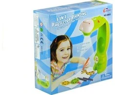 Lean Toys „LeanToys“ projektorius „Žirafa“ projektorius + užrašų knygelė + vandens žymekliai
