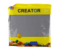 Lean Toys Pilka konstruktoriaus plokštė 25,5 x 25,5 cm