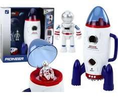 Lean Toys Kosminis Raketos Žaislas su Šviesomis ir Garsais