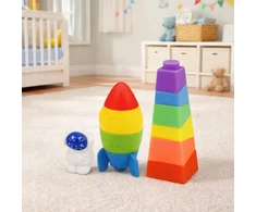 Lean Toys Guminės kaladėlės spalvotos 11 vnt.