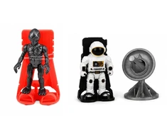 Lean Toys Rinkinys Kosminis Ufo Wahadłowiec Važiuoklė Badawczy Satelita Astronauci